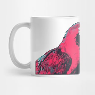 Macaw Parrot Illustration Vibrant Colors Mug